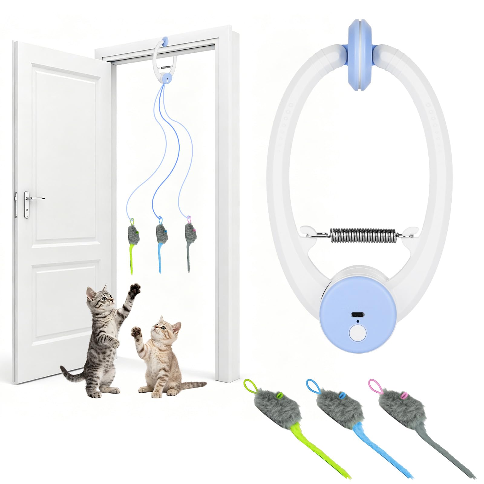 Jouets interactifs à suspendre pour chat Aomig pour faire jouer et exercer votre animal