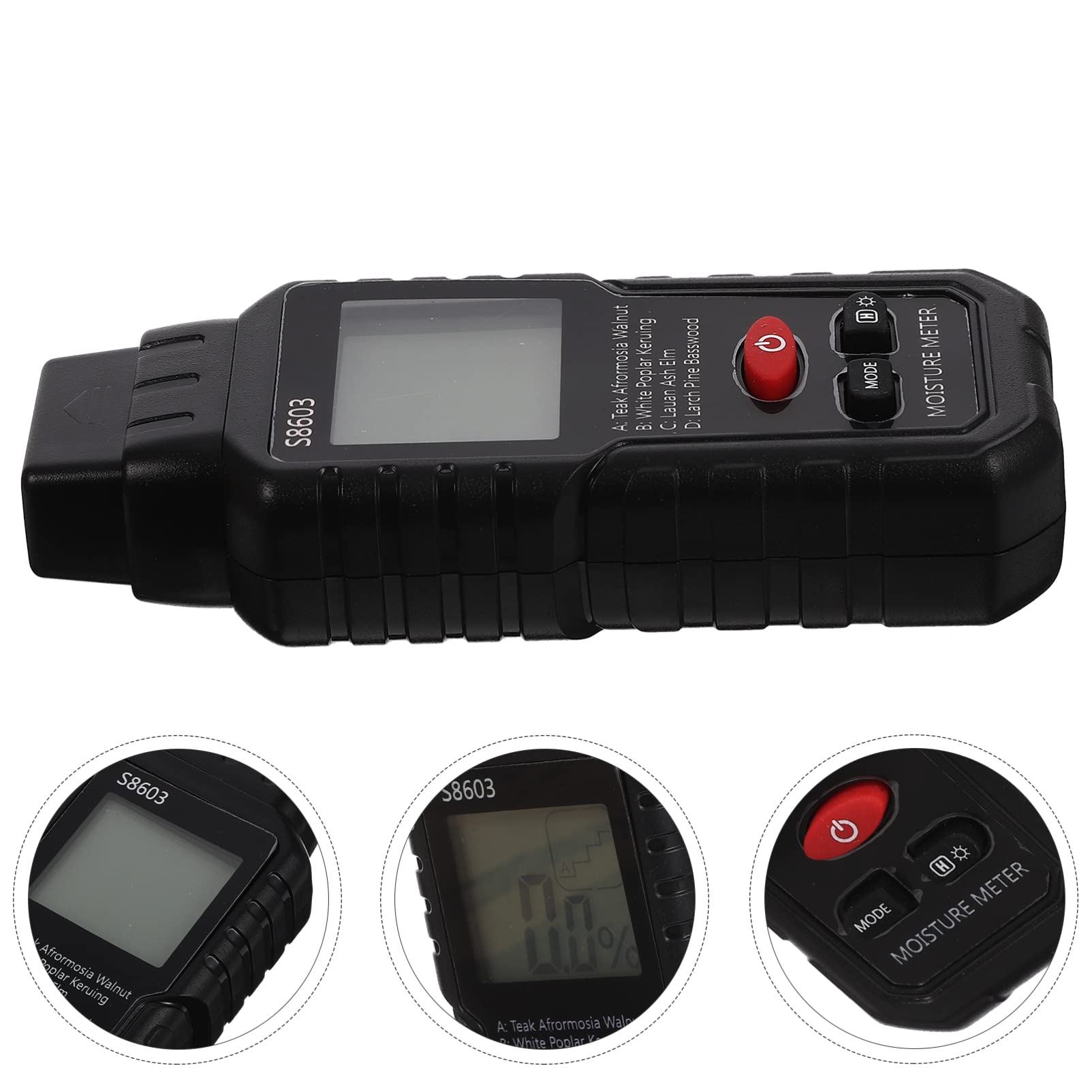 HOUDERCO Moisture Paper Humidity Tester for Walls Lightweight Digital Humidity Tester with Easy to Read LCD Display Portable Moisture for Indoor Use Fast and Accurate