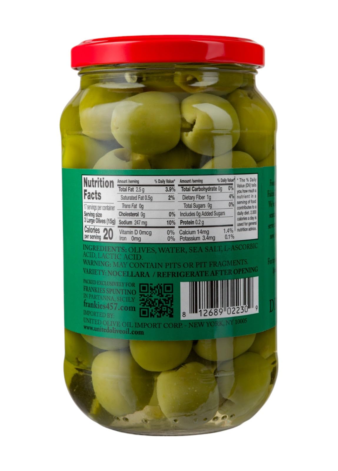 Amazon.com : Frankies 457 Pitted Castelvetrano Olives - Authentic