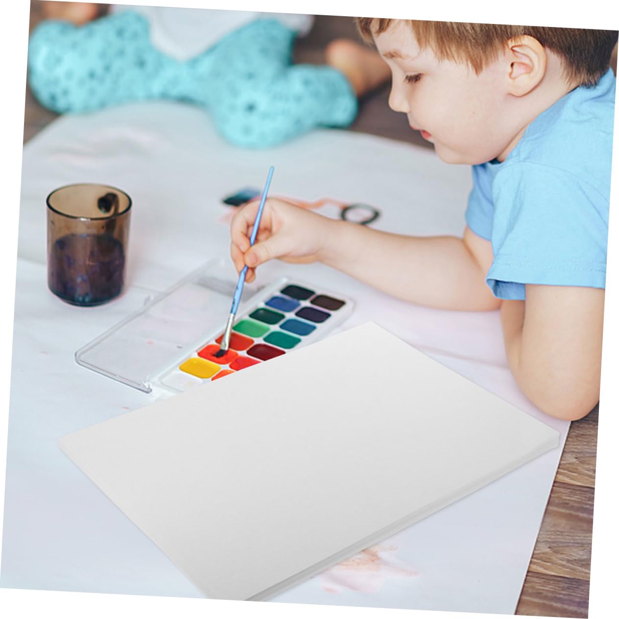 HOMSFOU 100blätter Aquarellpapier Künstler Zeichnungs Aquarellpapier Malpapier Für Anfänger Hobbykünstler Und Schulbedarf Geeignet Für Aquarell Bleistift