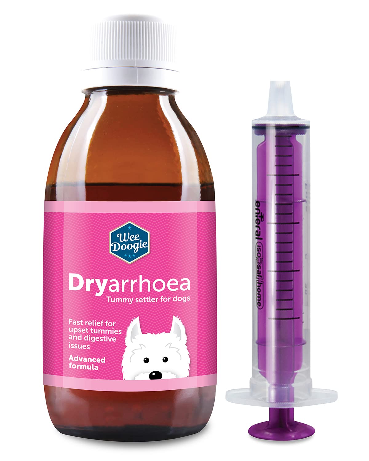 Wee DoogieDryarrhoea 100ml | Up to 20 Servings | Diarrhoea Treatment for Dogs | 100% Natural Fast Effective Tummy Settler for Dogs, Stomach Upsets, Loose Stools, Wind, Digestive Disorders