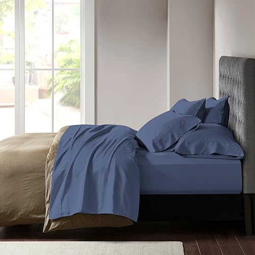 Miniatura 9 de YIYEA Juego de 4 fundas de almohada tamaño California King, ultra suaves de 1800 hilos, calidad hotelera, fundas de almohada bordadas de microfibra