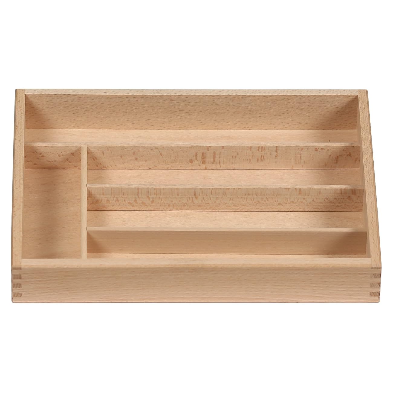 Bütic - Cubertería de madera para el hogar y el gastro (3 compartimentos, 4 compartimentos, 5 compartimentos, 4 compartimentos), color marrón