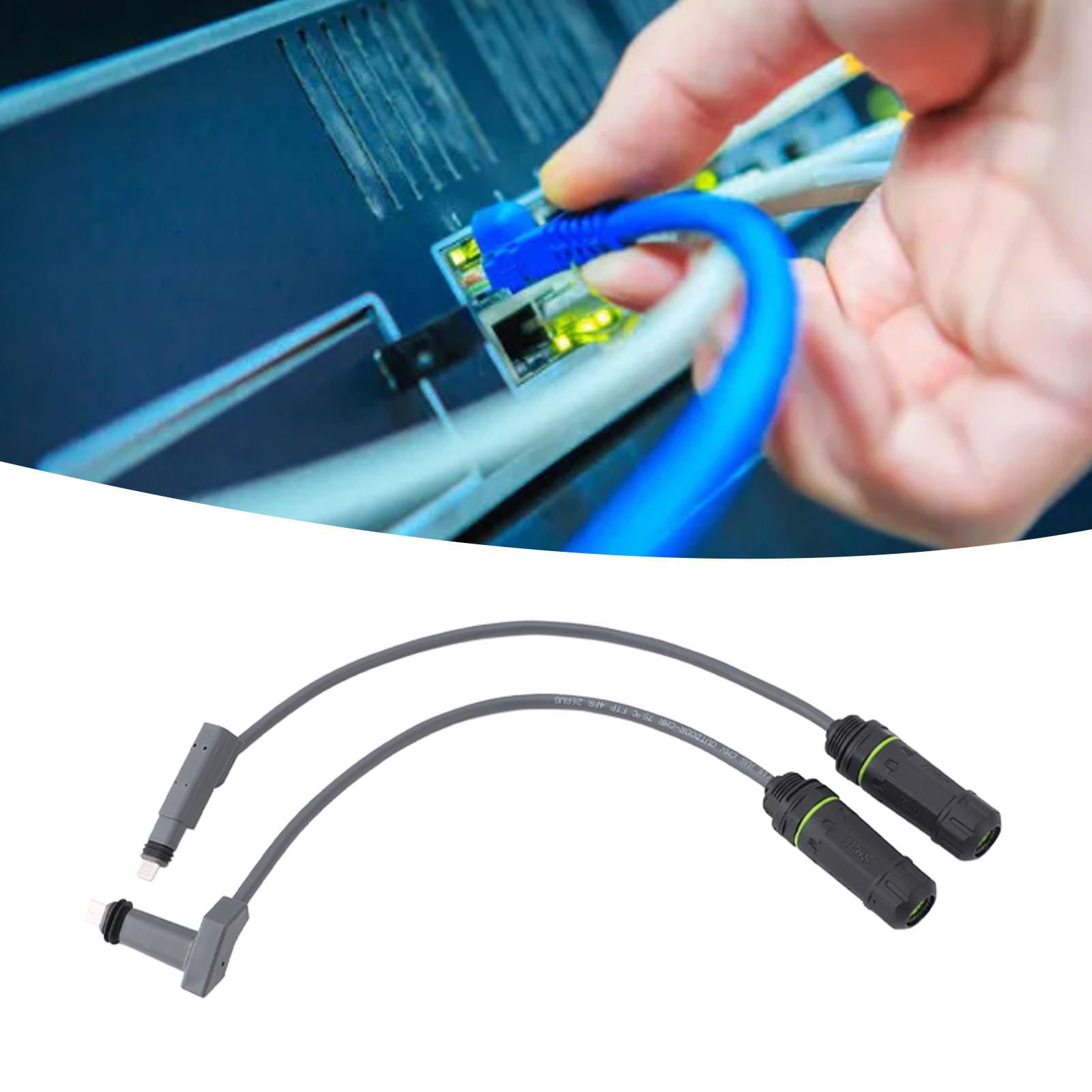 2PCS Starlink Ethernet Adapter for Satellite Internet Router SPX Plug to RJ45 Adapters Accessories, 1200Mbps Ethernet Cable Connector for Dishy and Router Satellite