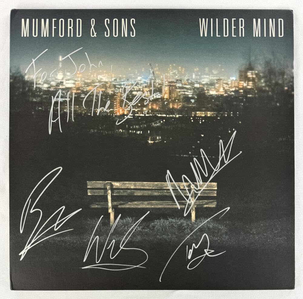Mumford & Sons Full Band Complete x4 Signed Autograph Album Vinyl