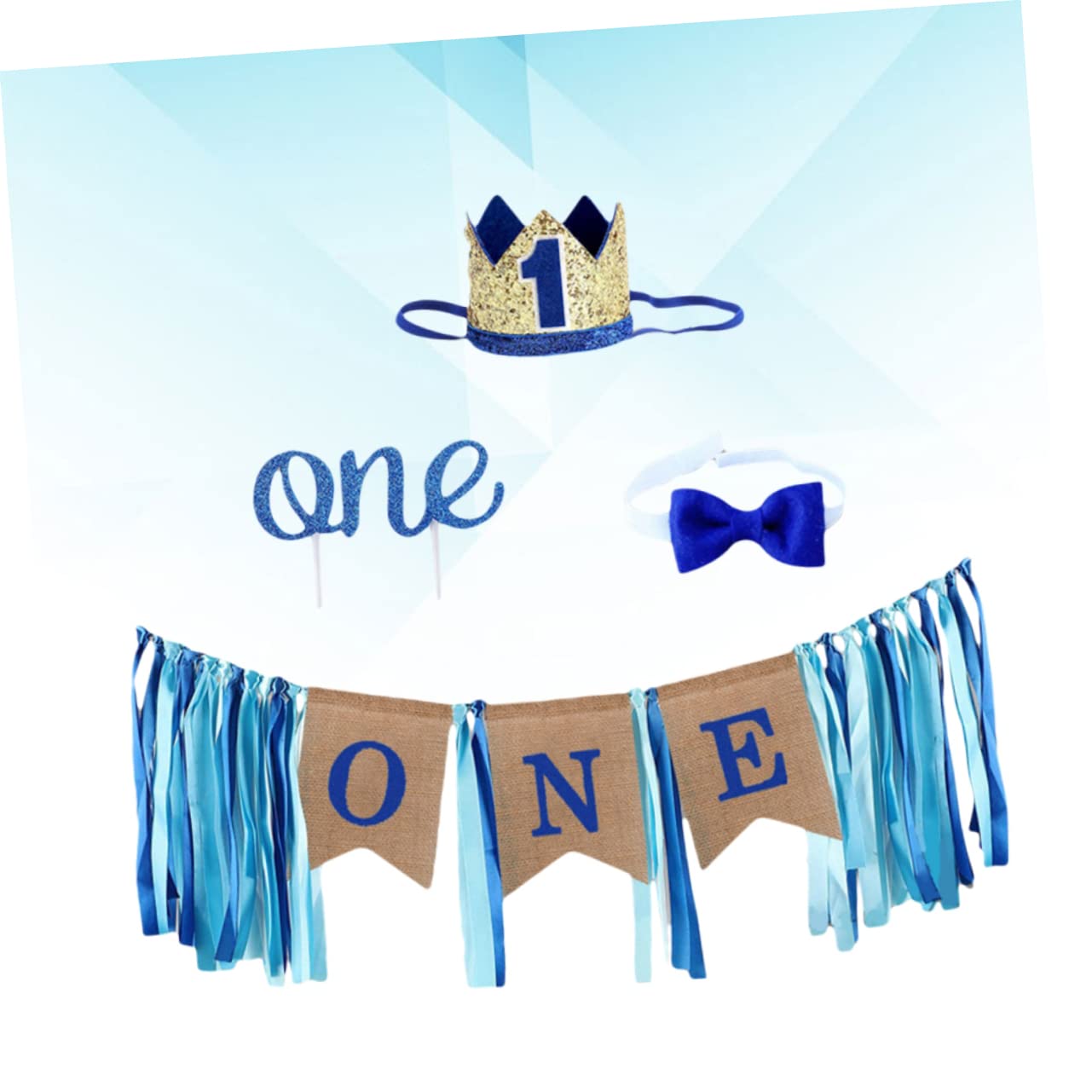 Alipis 12pièces Bannières Lin Et Chapeaux Pour Décoration Anniversaire Ensemble De Fournitures De Fête Pour Chaise De Salle à Manger