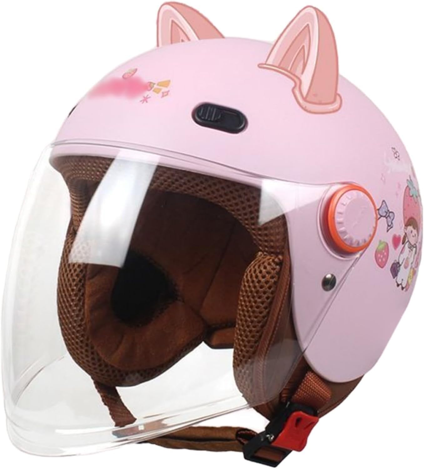 Casco for bambini 4-13 anni mezzo casco aperto, casco di sicurezza omologato ECE DOT for moto, scooter, quad