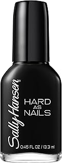 Sally Hansen Hard as Nails Color, Black Heart, 0.45 Fluid Ounce