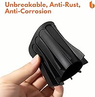 Vista 4 de Urbanstrive Jabonera para ducha, cascada, jabonera para baño, cocina, encimera, silicona flexible, mantiene las barras de jabón secas, fácil Negro