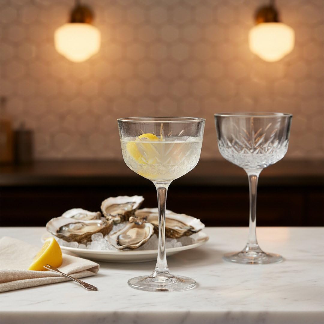 1930s Nick & Nora Cocktail Glasses - Set of 2 -9