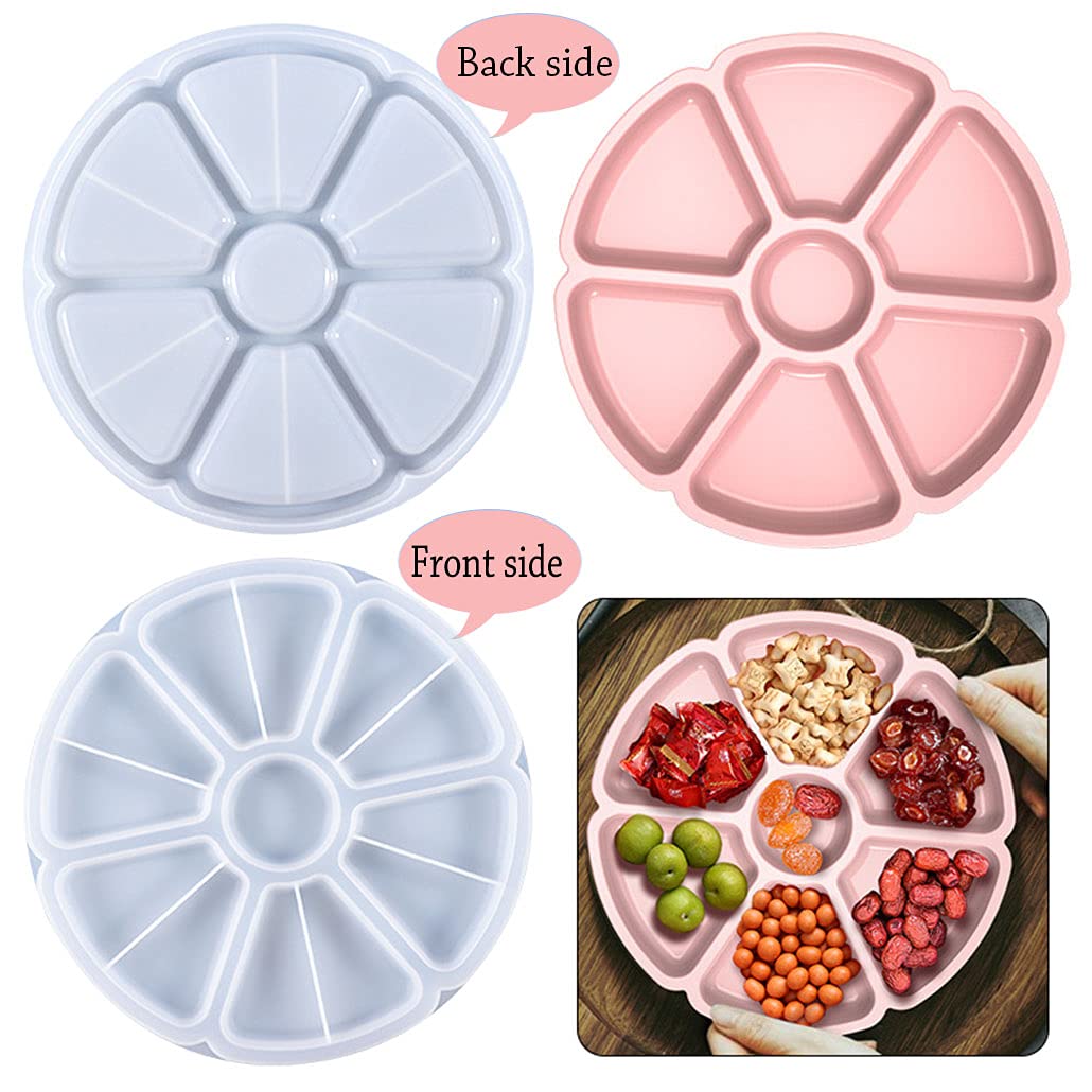 Alrhso 8x Epoxidharz Formen Set - Runde & Quadratische Silikonformen Für DIY Tabletts