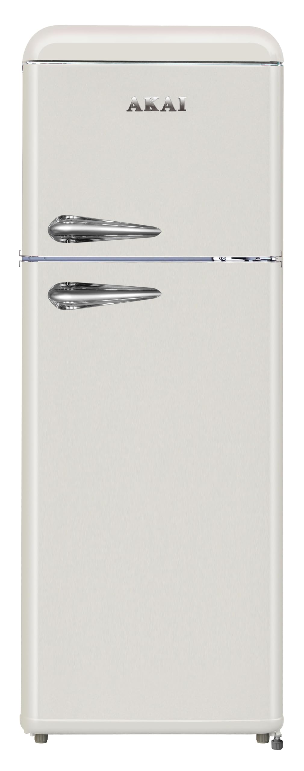 Akai Frigorifero Doppia Porta Vintage Anni 50 CLASS241KCR 147x55 cm cl. E Crema