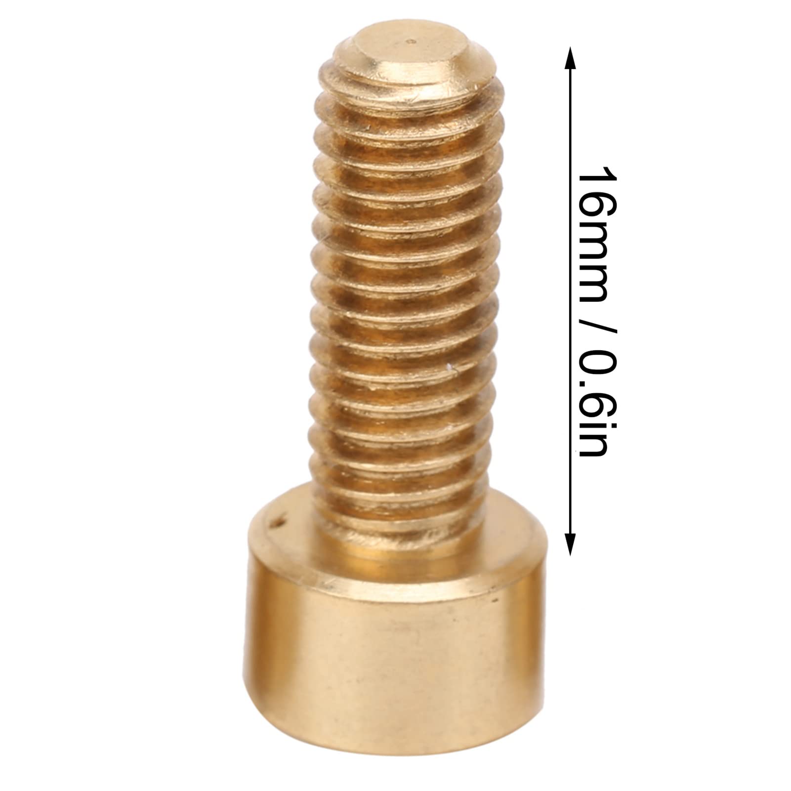50 uds. de tornillos con cabeza hexagonal, herrajes de sujeción de cobre M6, tornillos industriales de cobre puro con superficie lisa y alta resistencia al desgaste para el (M6*16mm)