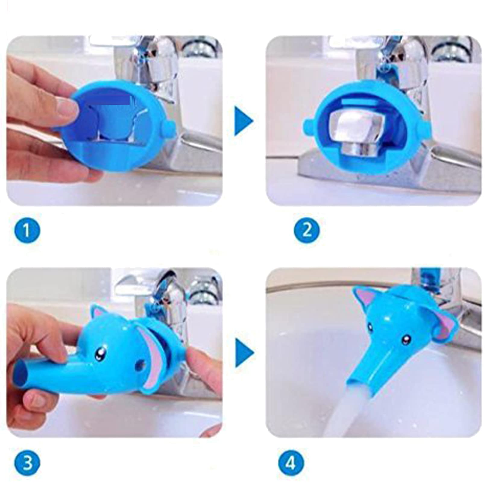 Cute Elephant Water Tap - Kids Faucet Extender -3