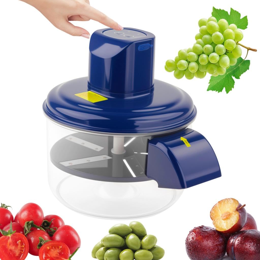Sharplace Éplucheur de fruits automatique et créatif pour adultes, appareil électrique pour éplucher les raisins, idéal pour les, les