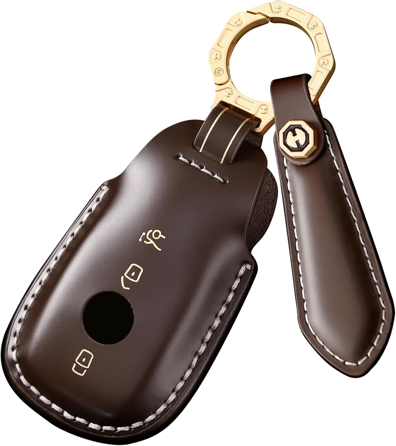 Porta Chaves Mercedes Ontto Funda De Piel Para Llave De Coche De Mercedes Benz Clase A B C E S CLK ML W164 W245 A209 W212 W204, Accesorio Para Mando A Distancia