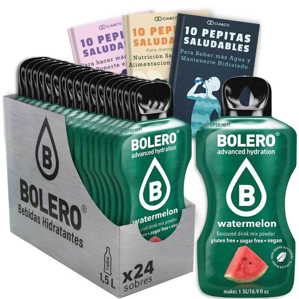 24 x Bebida Bolero COLA Hidratante Sin Azucar (24x9 grs) + 30 Pepitas Saludables para una vida más sana by Cia&Co — view 78