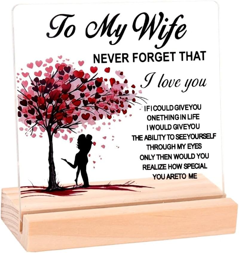 Positive Affirmations Acrylic Desk Sign Inspirational Tabletop Decor Plaque image 2
