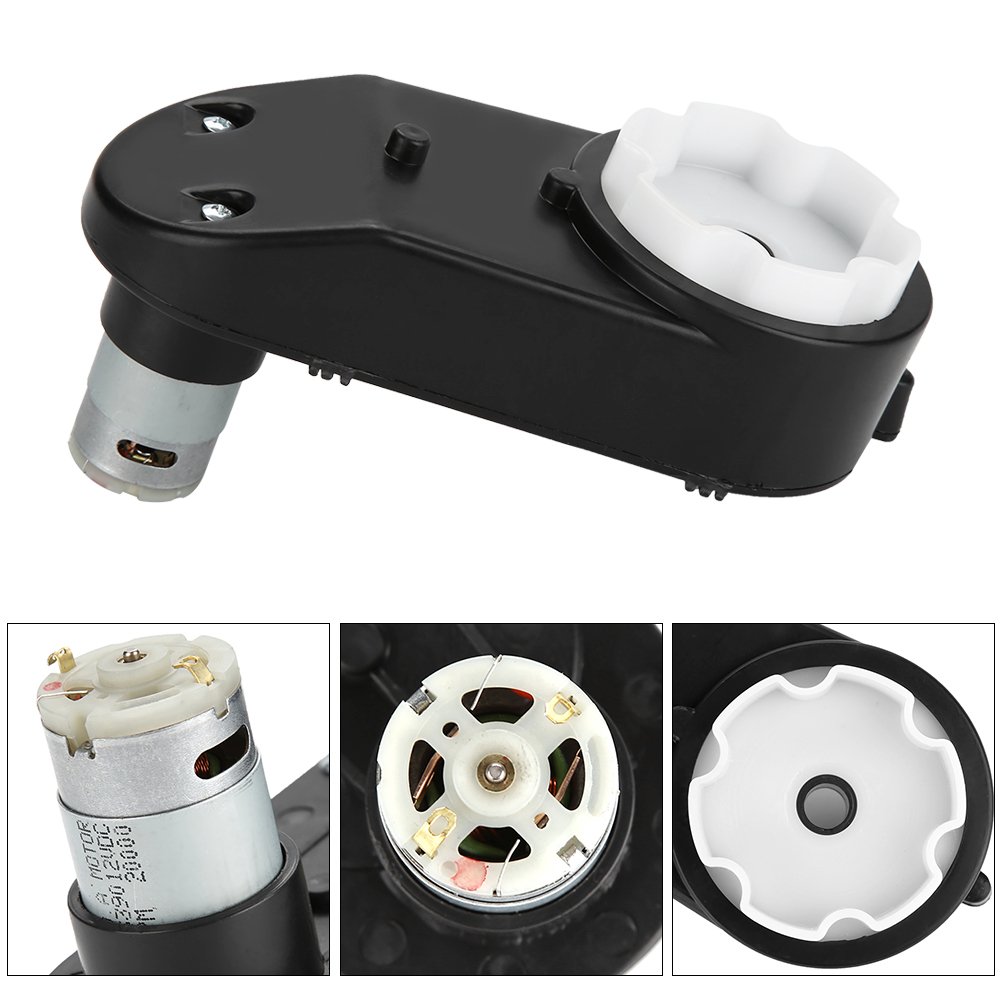 Cambio per Auto Bambini, Motore Elettrico Moto RS390 Ad Alta Velocità Ruote di Alimentazione Giocattolo Ingranaggi Scatola Posteriore Elettrica Bambin Accessori Ricambi(12V 20000RPM)