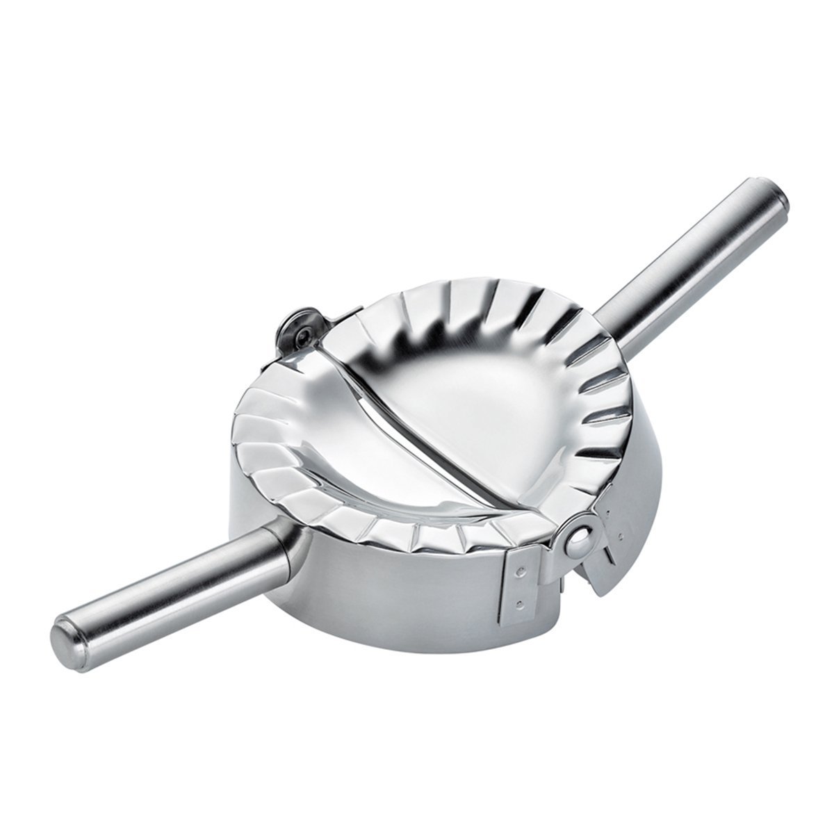 Stainless Steel Ravioli Mold Pierogi Dumpling Maker Pastry Press (M-Dia 4inch)