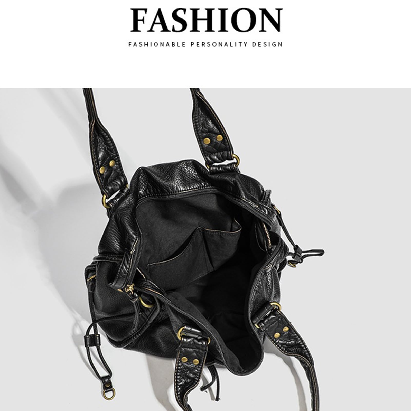 Sac City Vintage, Sac à Main Femme Cuir, Convient pour les Loisirs, le Shopping et le Travail