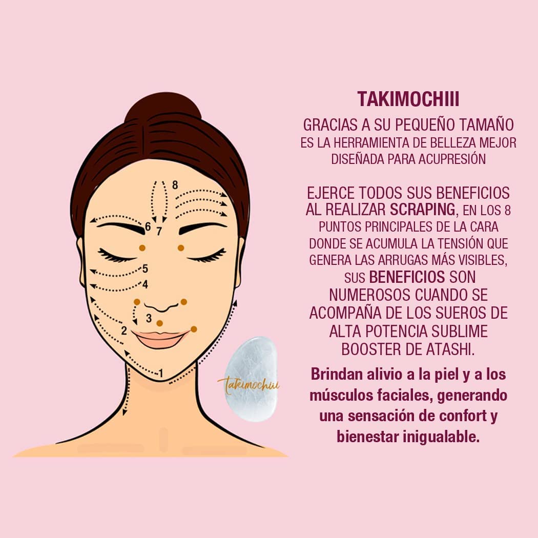 Atashi Cofre Antioxidante Sérum, Crema y Piedra Jade Facial Regalo | Rutina antioxidante para ayudar a iluminar, revitalizar y proteger la piel frente al envejecimiento