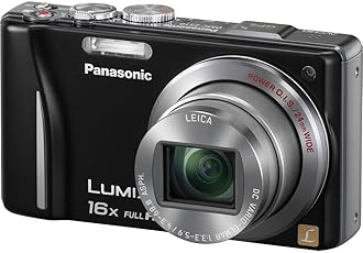 Panasonic Lumix DMC-ZS10 14.1 MP Digital Camera with 16x Wide Angle Optical Image Stabilized Zoom and Built-In GPS Function (Black)