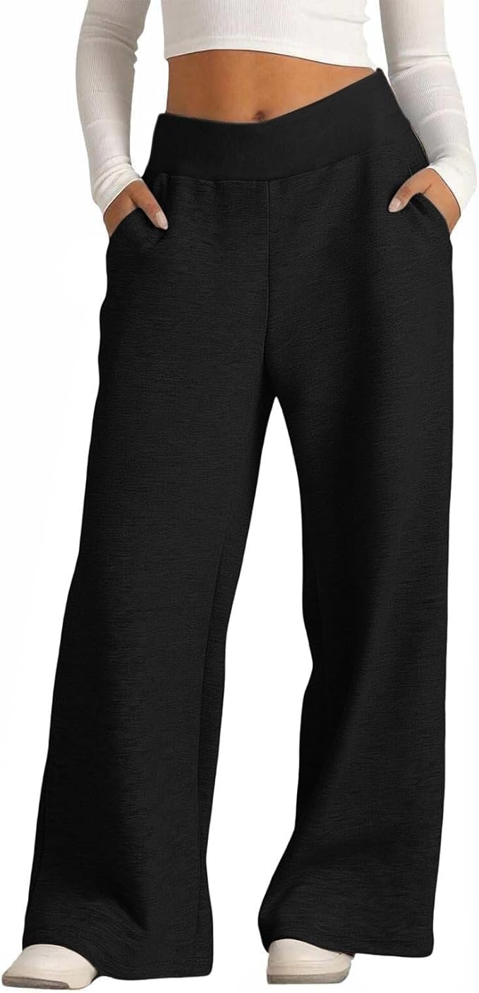 Wide Leg Sweatpants Women High Waisted Baggy Joggers Loose Fit Athletic Sweatpants Soft Lightweight Joggers 2025