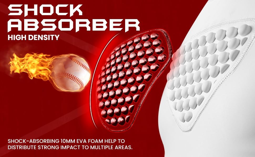 Compression Rib & Chest Protector for Heart, Chest, Sides and Back Protection- Padded Shirt Rib Heart Sternum Guard for Paintball, Baseball, Softball, Football, Lacrosse and Goalies Catchers - Image 8