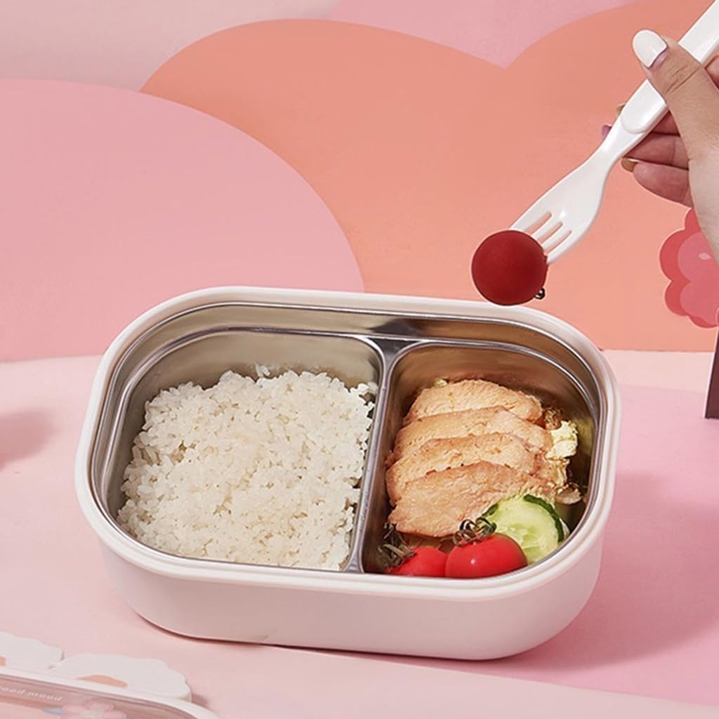 Isolierte, unterteilte Bento-Box aus Edelstahl