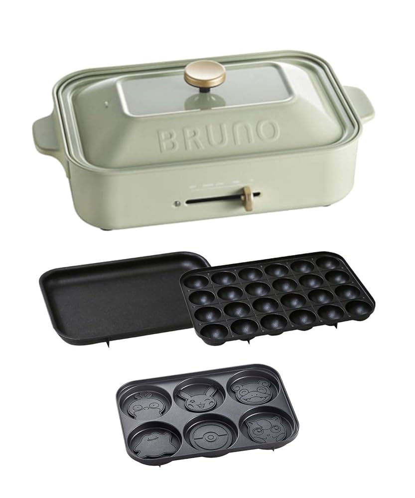 ［3/30まで］BRUNO　ポケモン　コンパクトホットプレートセット コンパクトホットプレート ポケモン パンケーキプレートセット