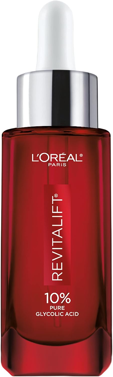 L’Oréal Paris Glycolic Acid Face Serum, Revitalift Triple Power LZR, With 10% Pure Glycolic Acid to Exfoliate and Reduce the Look of Wrinkles, Skincare, 30 Millilitre L’Oréal Paris Glycolic Acid Face Serum, Revitalift Triple Power LZR, With 10% Pure Glycolic Acid to Exfoliate and Reduce the Look of Wrinkles, Skincare, 30 Millilitre