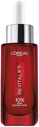 LOreal Paris Skincare - Suero de ácido glicólico 10 puro para la cara de Revitalift Derm Intensives corrector de manchas oscuras tono uniforme