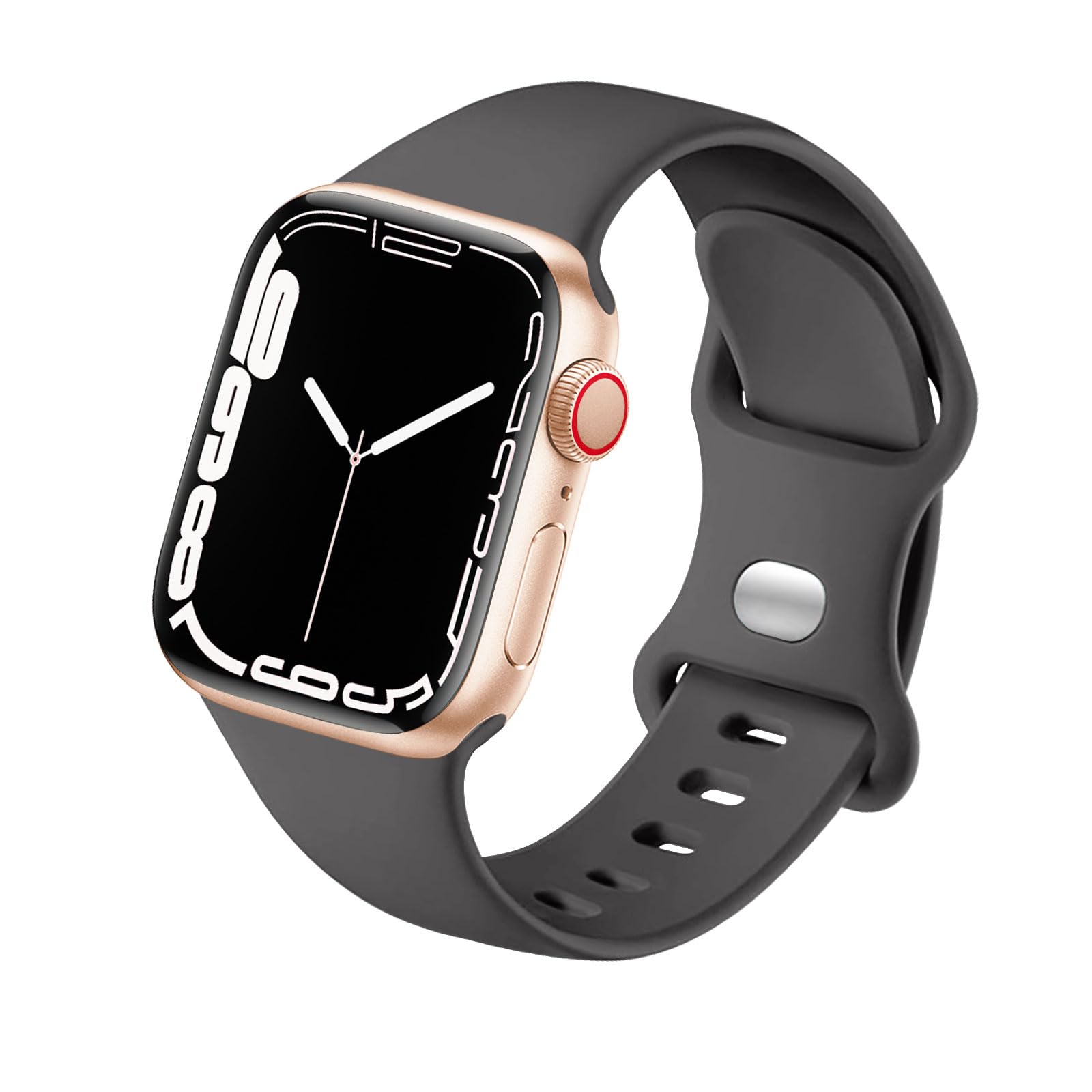 Sport Strap Compatible with Apple Watch Straps 46mm 40mm 38mm 41mm 42mm 44mm 45mm, Silicone Strap Replacement for iWatch Bands Series 11 10 9 8 7 6 5 4 SE 3 2 1 Women Men — view 10