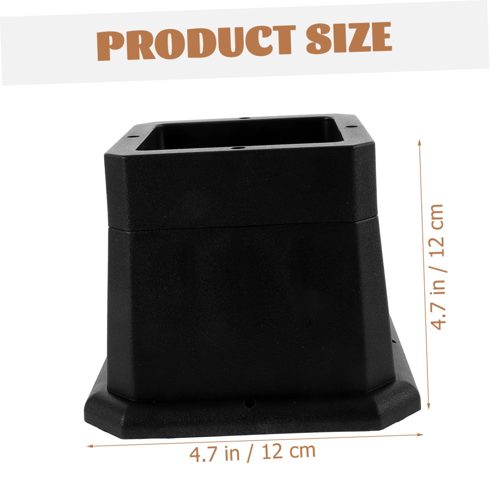 Mipcase 4pcs Adjustable Bed Furniture Risers Sturdy Furniture Lifts for Sofas Chairs and Beds Stackable Design for Enhanced Stability and Storage