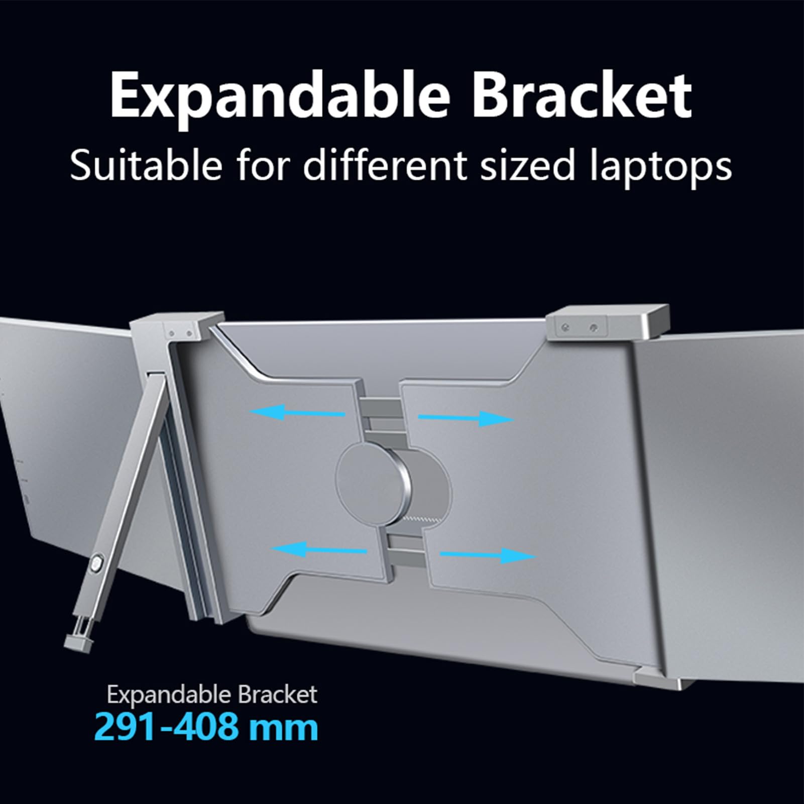 SUNGOOYUE Estensione del Display per Laptop con Schermi IPS da 13,3 Pollici, Collegando e Giocando per OS X, Ampia Applicazione in Shopping Online, Spazio Grigio