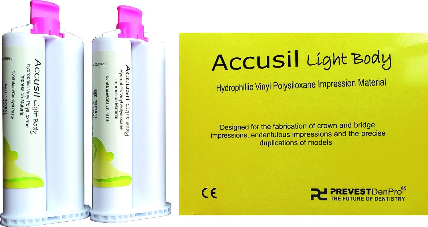 DenPro Accusil Light Body Green Velly silicone d'addition 2x50ml