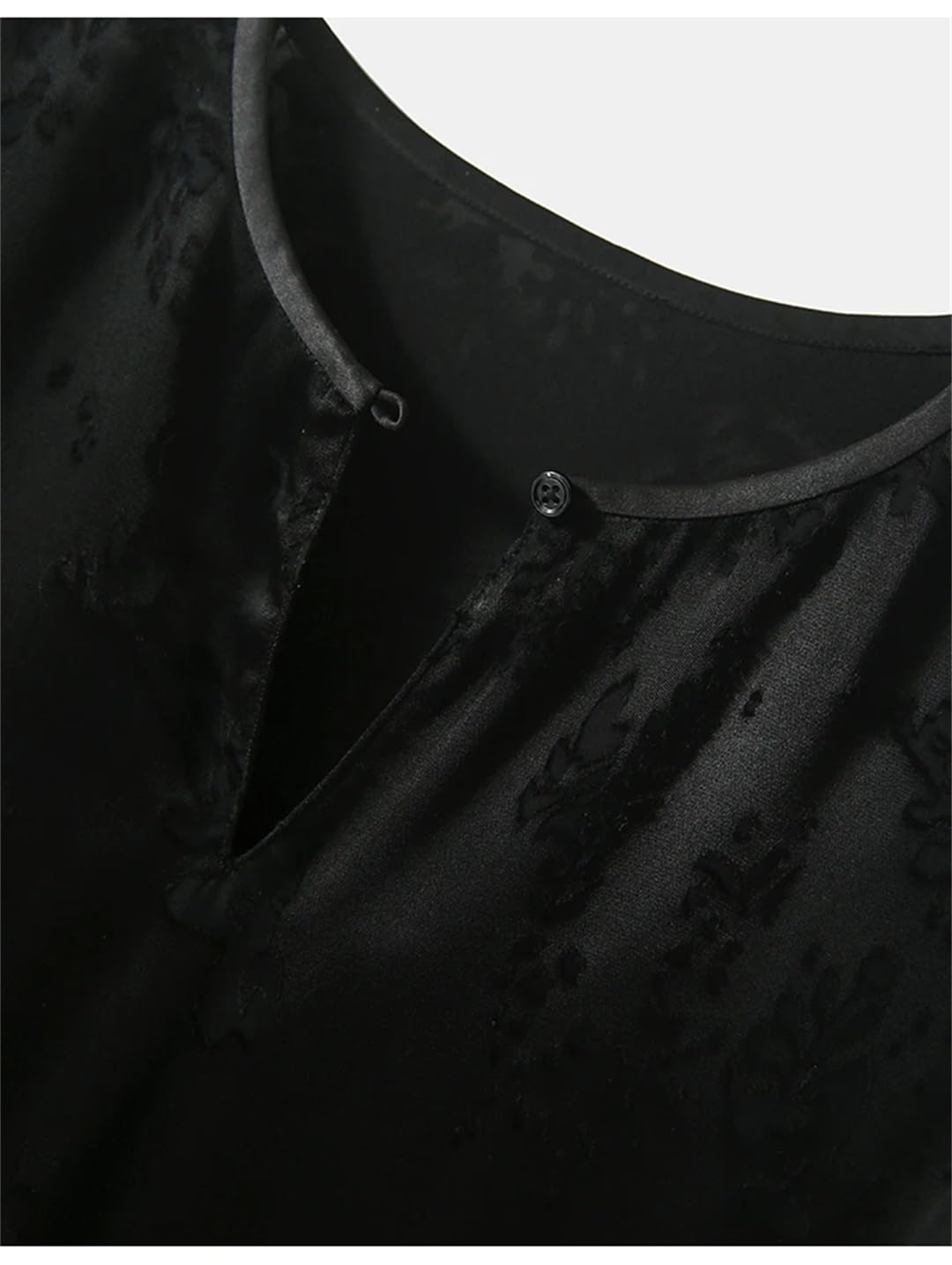 Disimlarl Camisa de seda de manga larga para mujer, blusas de temperamento para oficina, camisas casuales