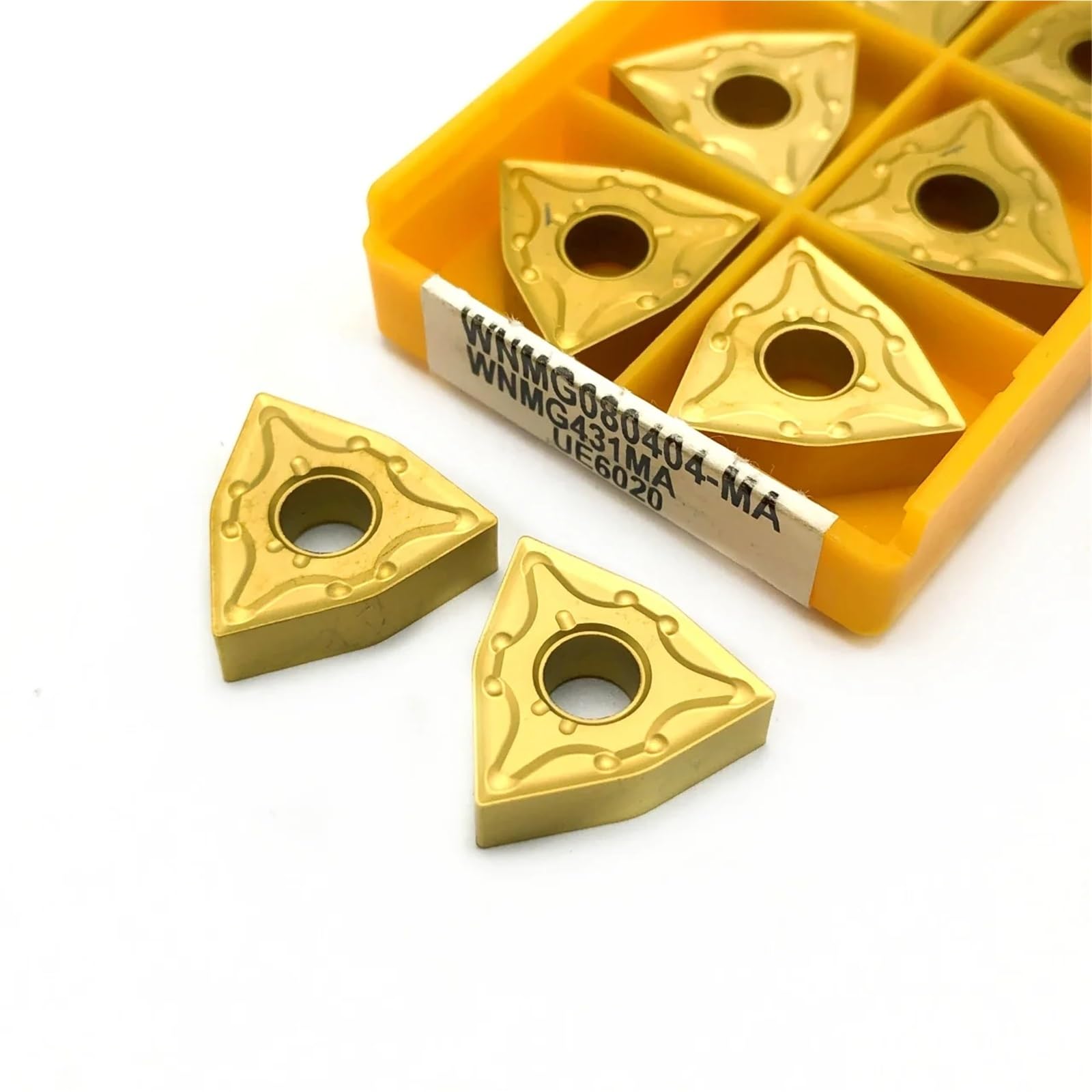 10Pcs WNMG080404 WNMG080408 MA VP15TF UE6020 Inserti in carburo WNMG 080404/080408 Tornio CNC utensili per tornio (WNMG080404-MA UE6020)