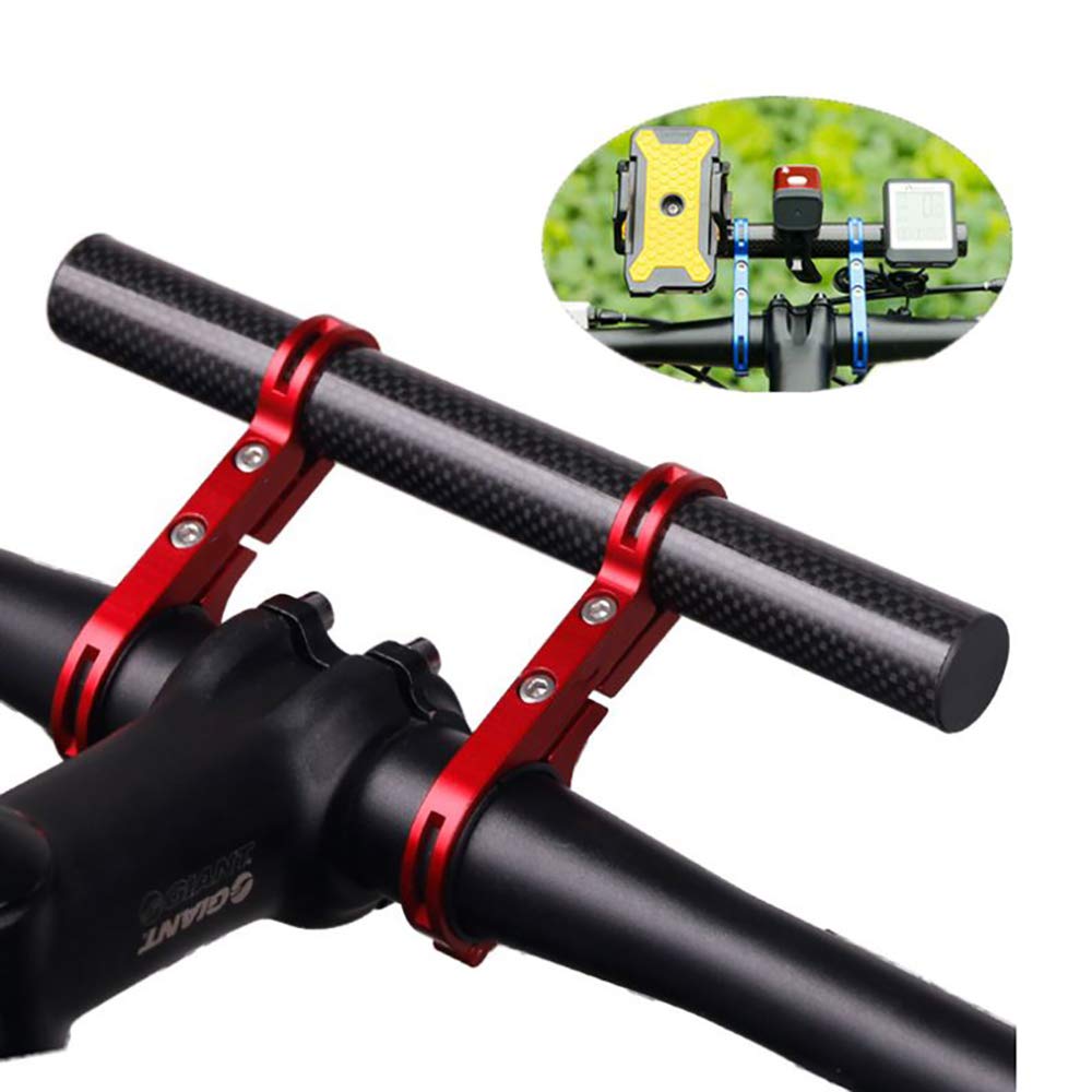 Supporto estensore per bicicletta, supporto per telefono, prolunga in fibra di carbonio con lega di alluminio, per bicicletta, tachimetro, fotocamera sportiva o smartphone