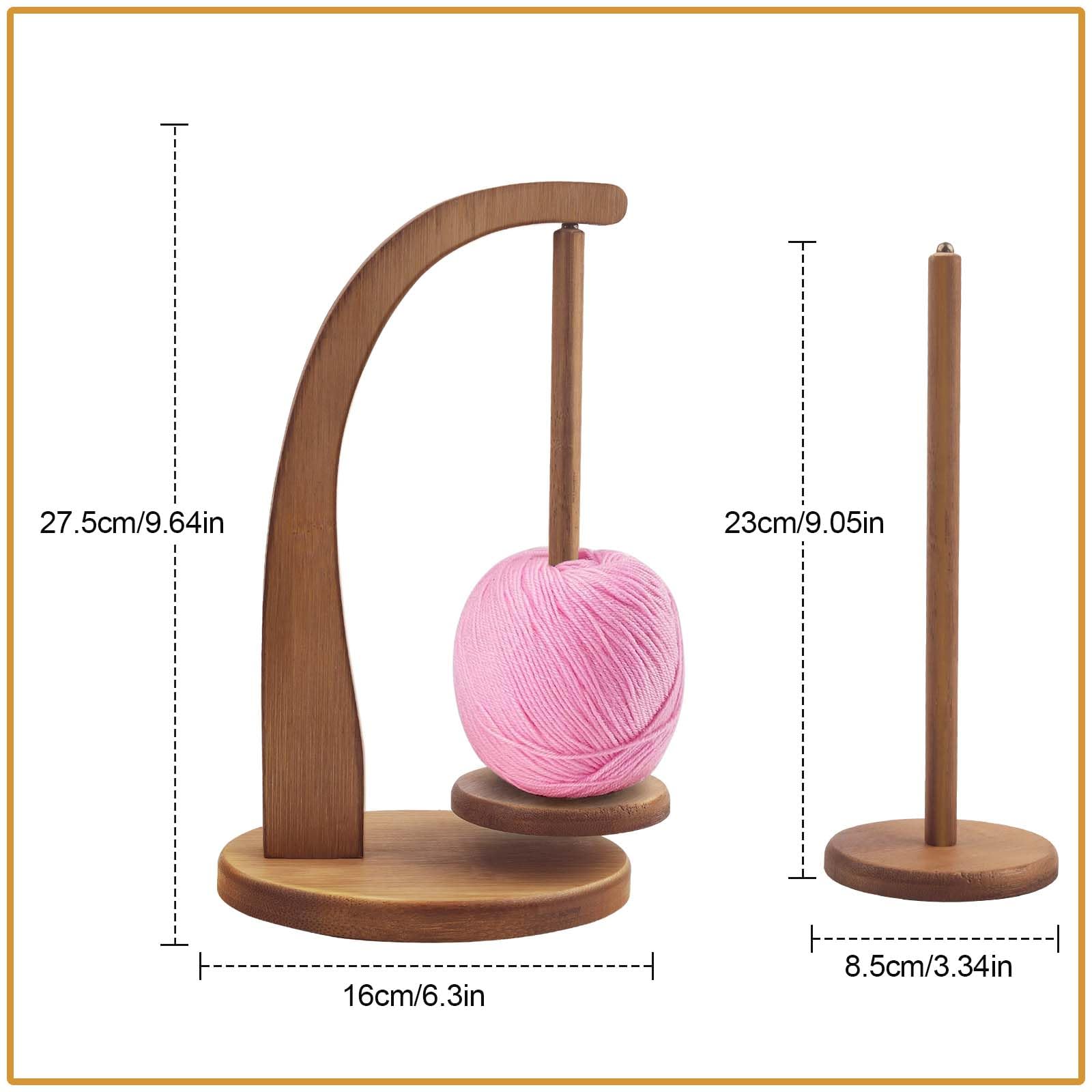 Wolroller, hout, kogelgelagerd als wollen houder, wolafwikkelaar, garenstandaard, dispenser voor breien, magnetische wollen bolhouder, wolwikkelaar met kogellagers, garenhouder, cadeau voor