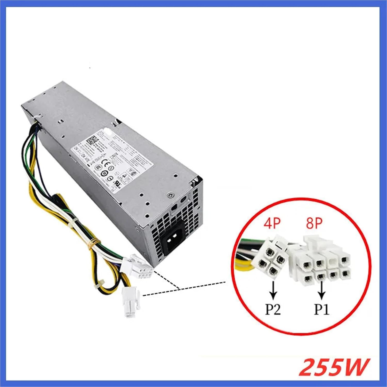 PSU-Adapter for 7020 9020 3020 Power Supply H255ES-01 B255ES-01 HU255AS-00 AC255ES-00 H255ES-00 L255AS-00 YH9D7 F255ES-00