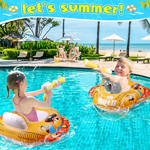 Funnyb&G Pool Float Kids With Water Gun Pirates Inflatable Ride-On Boat With Squirt Gun Swimming Pool Toys For Child Summer Outdoors Swim Ring For Toddler Water Games Of Pool Party/Beach #TOP1