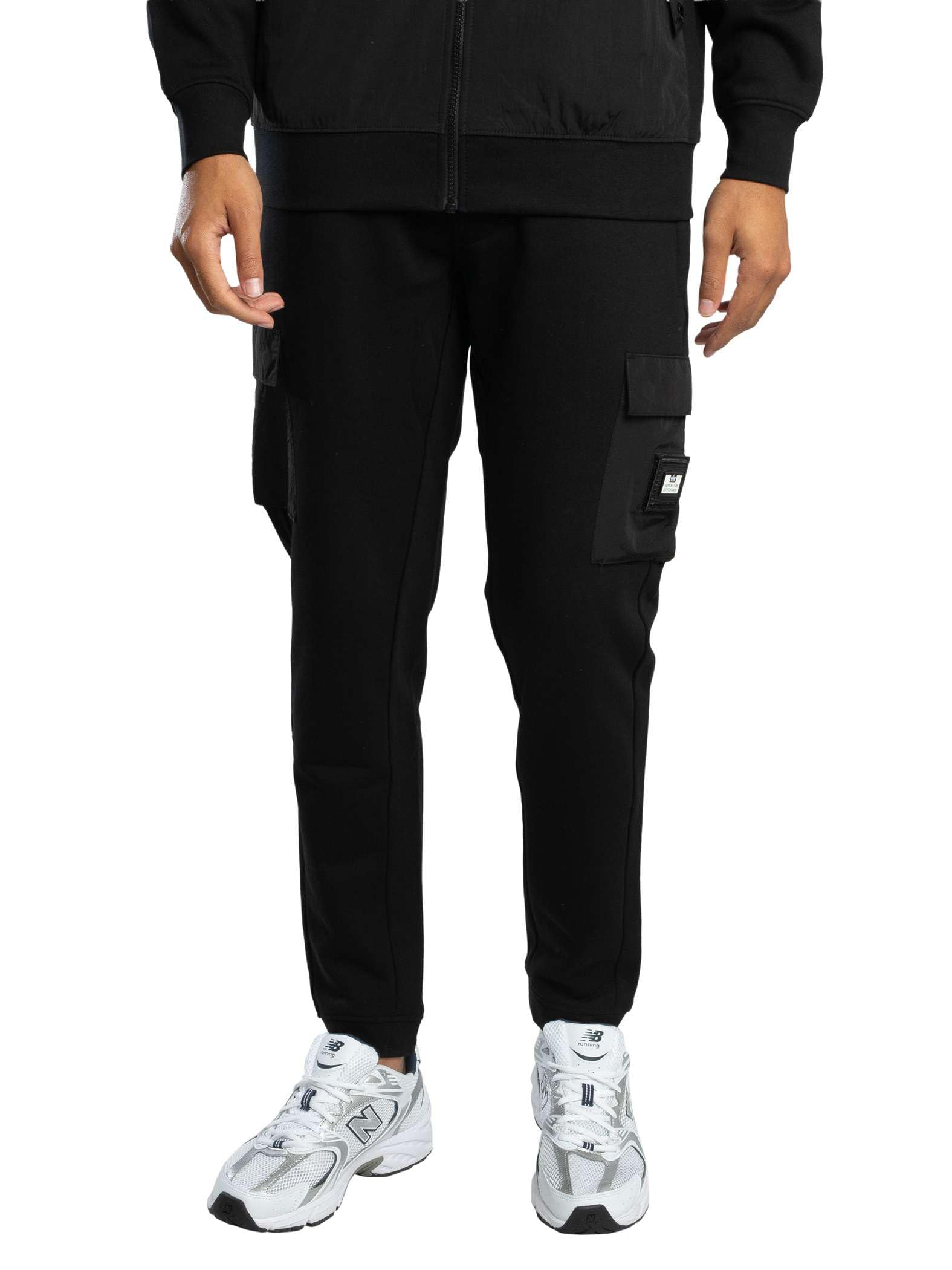 Weekend Offender Men's Black Lippi Cargo Joggers, M