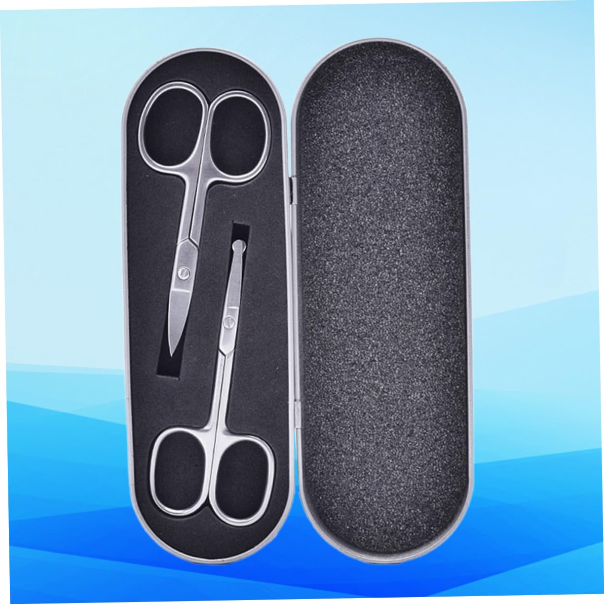 PACKOVE 6pièces Ciseaux à Sourcils Acier Inoxydable Ensemble De Ciseaux De Beauté Pour Visage Nez Outil De Et Sûr Pour Épilation Des Sourcils Et Poils Nasaux