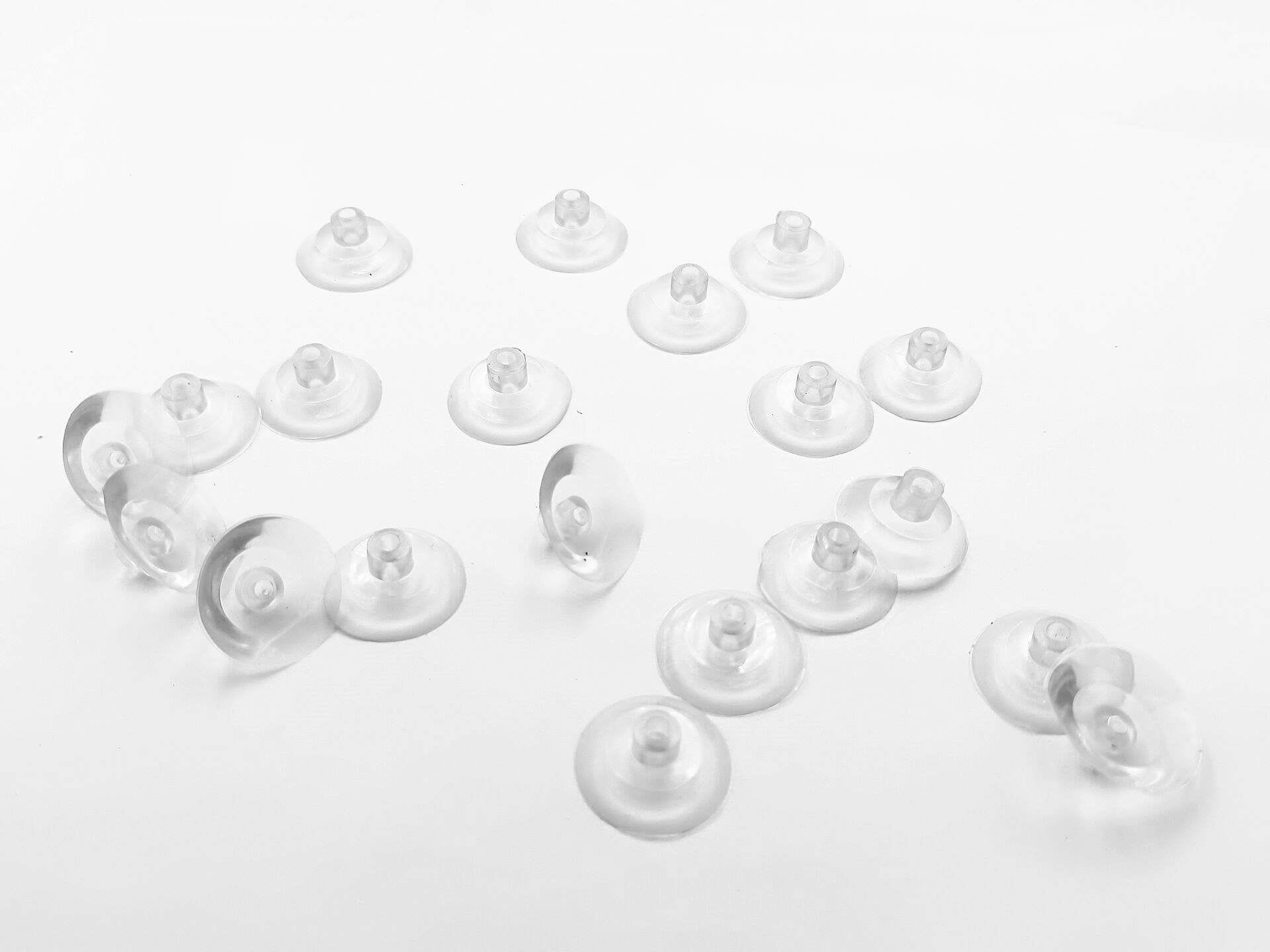 50 Kleine Saugnäpfe Mit Loch (20 Mm) – Transparent, Wiederverwendbar Für Tischplatten & Deko