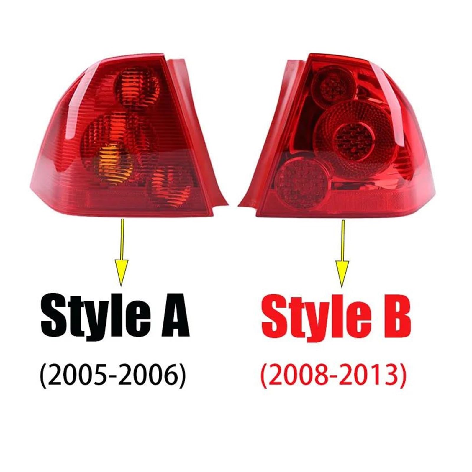 Luces Freno Traseras Para Peugeot 307 Sedan 2004-2013 Luz Trasera De Freno Sin Bombilla Luces Antiniebla Traseras(05-06 R)