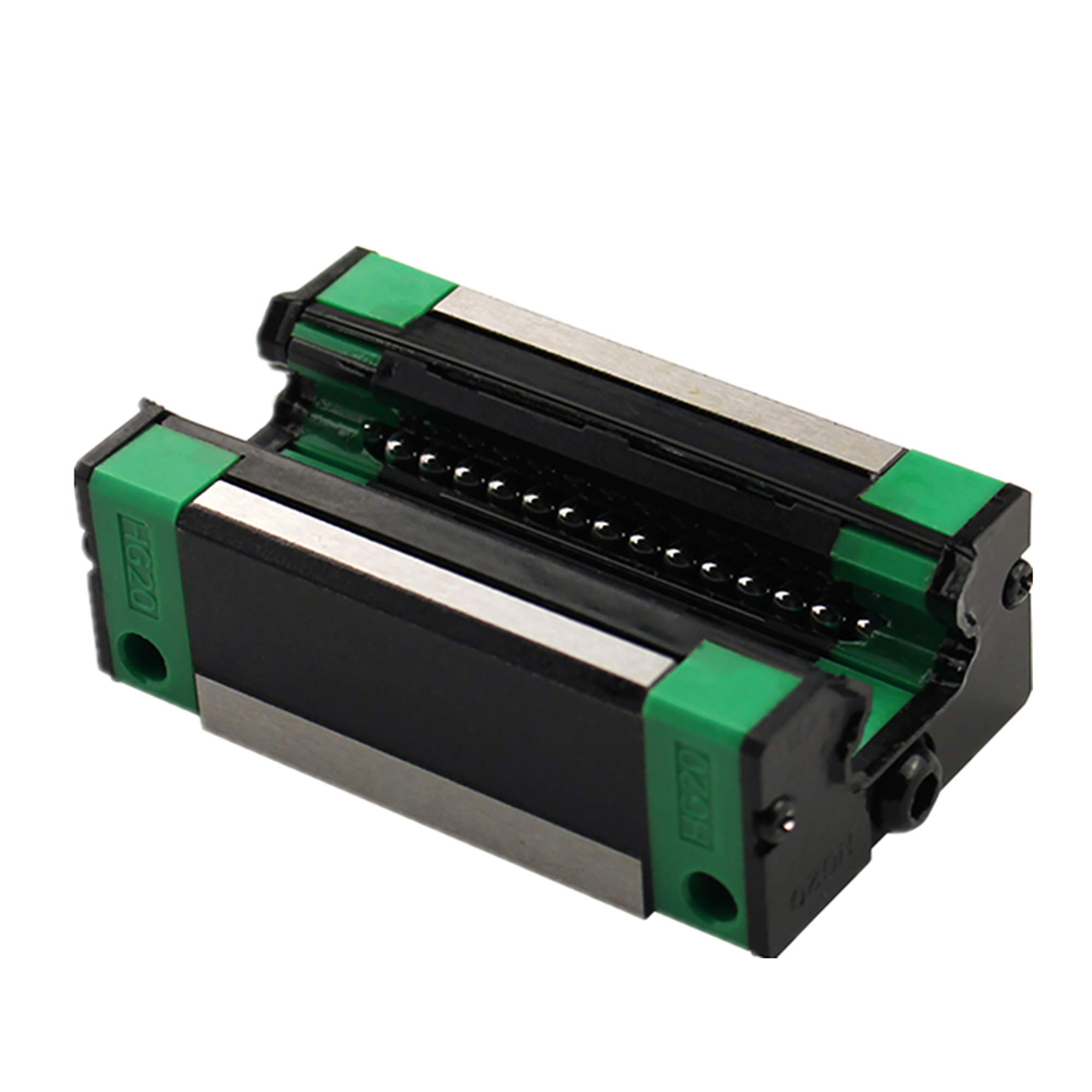 Guide linéaire HGR20 1000 mm - Rail linéaire avec 4 blocs coulissants + 1 pièce SFU1605 1000 mm - Broche circonférentielle avec écrou à bille - Support BF12/BK12 - DSG16H - Embrayage pour CNC