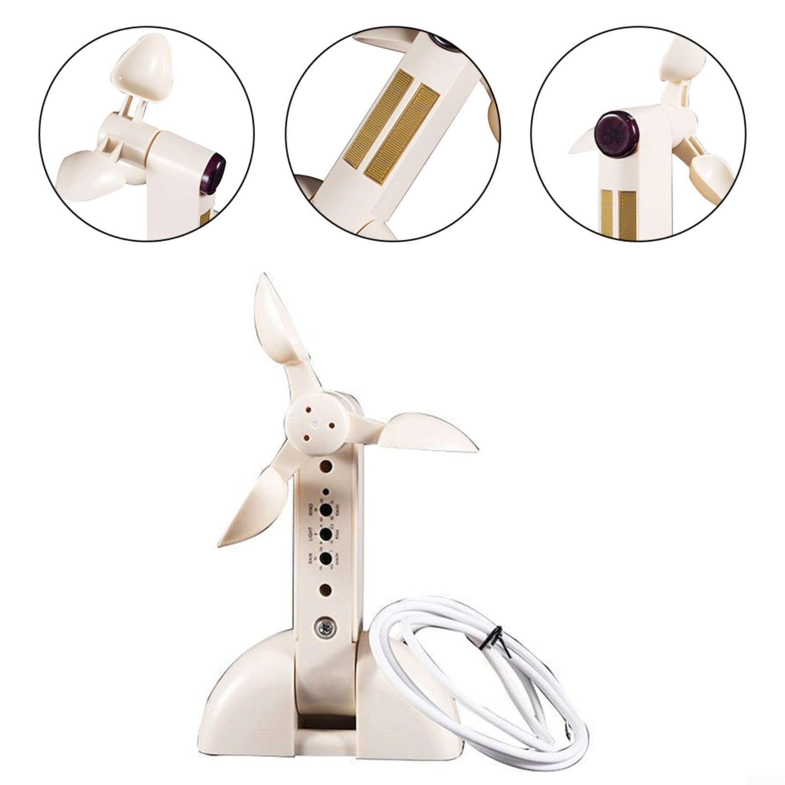 Sensore meteo per rilevatore automatico di pioggia con cavo per apripista elettrico, design in plastica per uso domestico, bianco