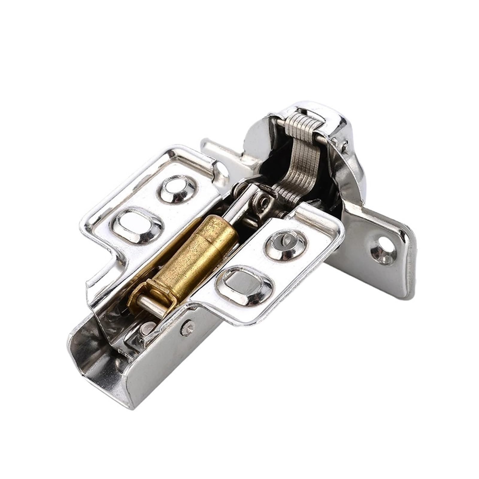 Refrigerator Door Hinge Replacement Part,Compatible for KAK,C Series Hinge Stainless Steel Door Hydraulic Hinges Damper Buffer Soft Close(Half Overlay)
